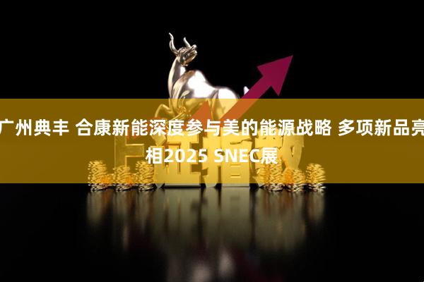 广州典丰 合康新能深度参与美的能源战略 多项新品亮相2025 SNEC展