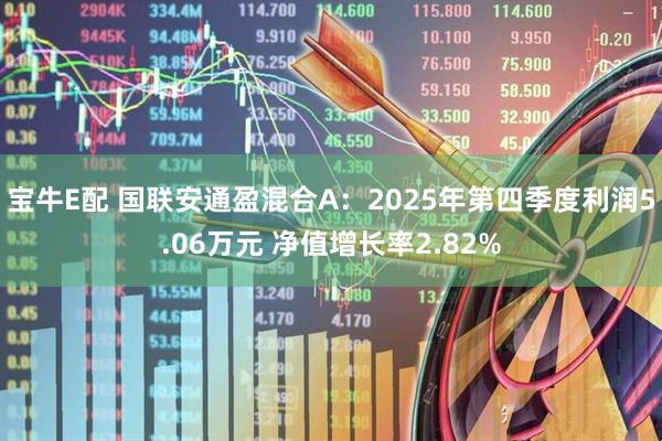 宝牛E配 国联安通盈混合A：2025年第四季度利润5.06万元 净值增长率2.82%