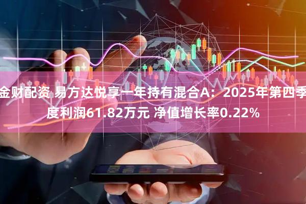 金财配资 易方达悦享一年持有混合A：2025年第四季度利润61.82万元 净值增长率0.22%